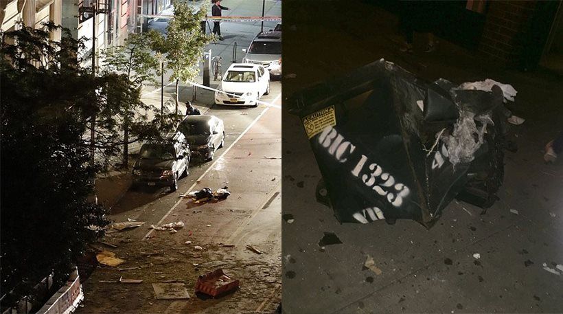 Τρόμος στη Νέα Υόρκη από εκρηκτικό μηχανισμό σε κάδο απορριμμάτων (Video)