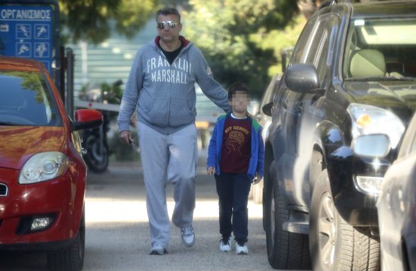 Γιώργος Λιάγκας: Στο γήπεδο με τον γιο του, Γιάννη! (Φωτογραφίες)