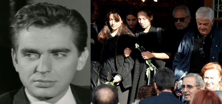 Θρήνος στην κηδεία του ηθοποιού Βασίλη Μαυρομάτη (Φωτογραφίες)