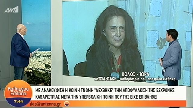 H 53χρονη καθαρίστρια μετά την αποφυλάκιση της: Ότι έκανα το έκανα για να μεγαλώσω τα παιδιά μου…  (Video)