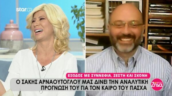 Ο Σάκης Αρναούτογλου δίνει αναλυτική πρόγνωση για τον καιρό του Πάσχα