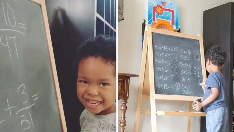 Πανέξυπνο 3χρονο αγοράκι λύνει μαθηματικές πράξεις που δυσκολεύουν ακόμη και μεγάλους!