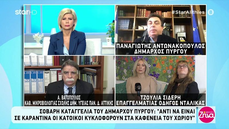 Καταγγελία Δημάρχου Πύργου: Οι κάτοικοι του χωριού δεν μένουν σε καραντίνα