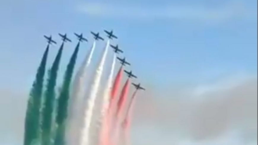 Κορoνοϊός- Ιταλία: Η συγκινητική επίδειξη μαχητικών της Πολεμικής Αεροπορίας