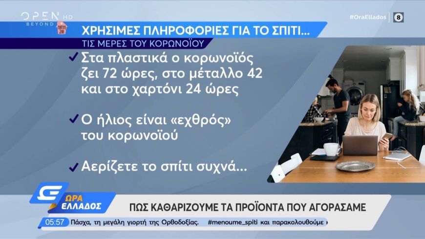 Κορονοϊός: Πώς καθαρίζουμε τα προϊόντα που αγοράζουμε