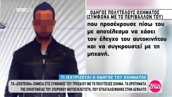 Τι ισχυρίζεται ο οδηγός του πολυτελούς οχήματος χτύπησε θανάσιμα και εγκατέλειψε στην άσφαλτο τον 25χρονο Νάσο