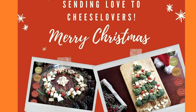 Χριστουγεννιάτικα πλατό τυριών με Κρητικά Τυριά από το τυροκομείο Αμάρι και την Εύα Παρακεντάκη