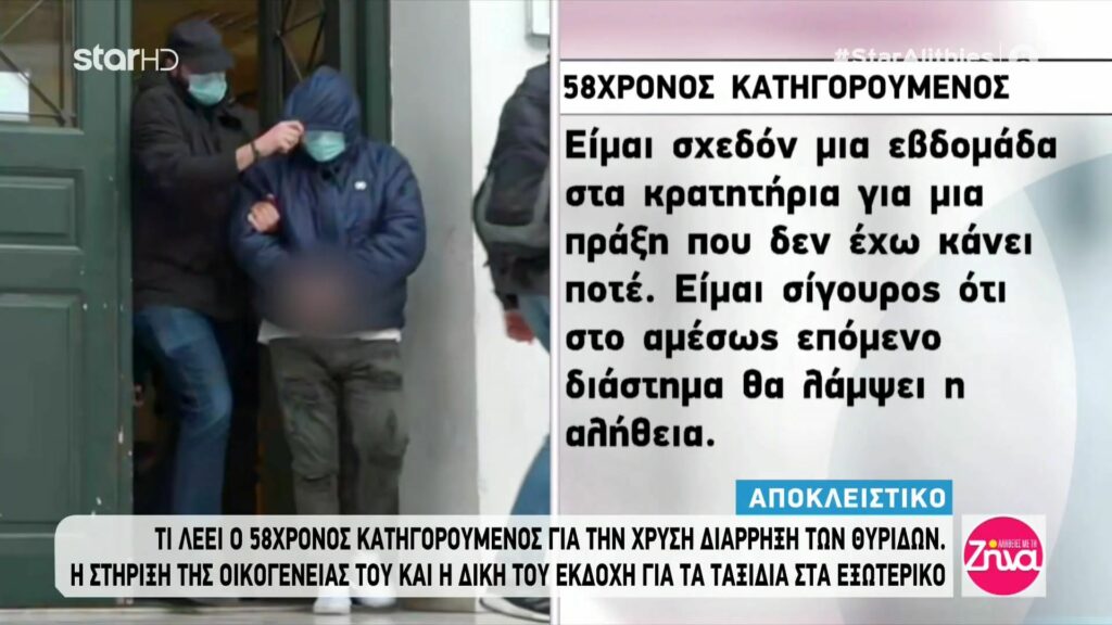 Διάρρηξη στις θυρίδες:Ο 58χρονος κατηγορουμένος μιλάει μέσα από τα κρατητήρια-Άδικα κατηγορούμαι. Όταν άκουσα τον γιο μου στο τηλέφωνο