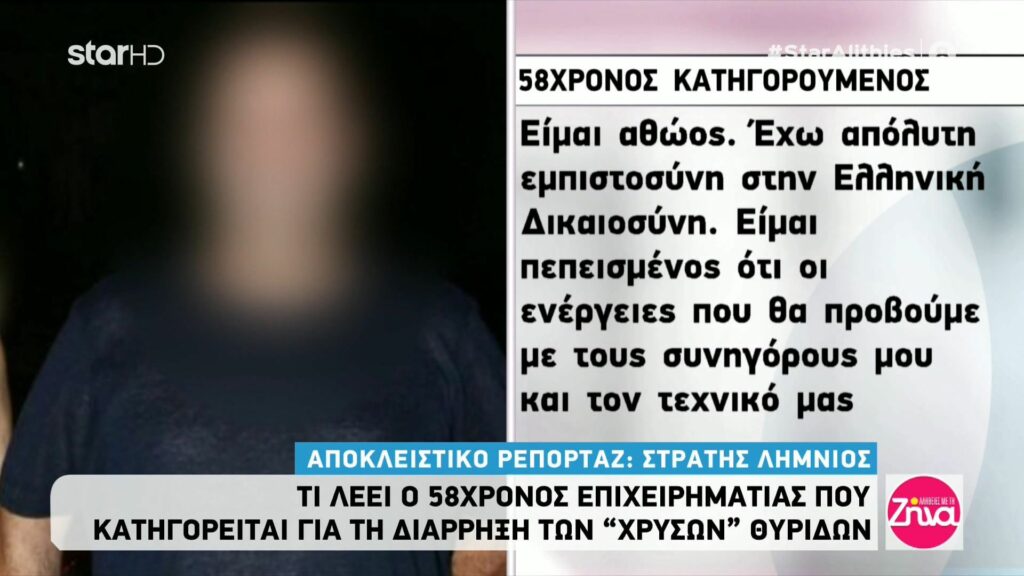 “Σπάει” τη σιωπή του ο 58χρονος κατηγορουμένος για το ριφιφί στις τραπεζικές θυρίδες: Παρακαλώ πολύ μην “πυροβολείται”  η οικογένεια μου