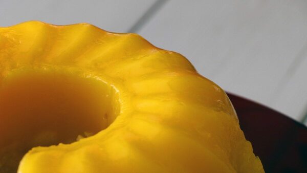 Vintage καλοκαιρινό γλυκό ψυγείου με κρέμα πορτοκάλι και μπισκότα