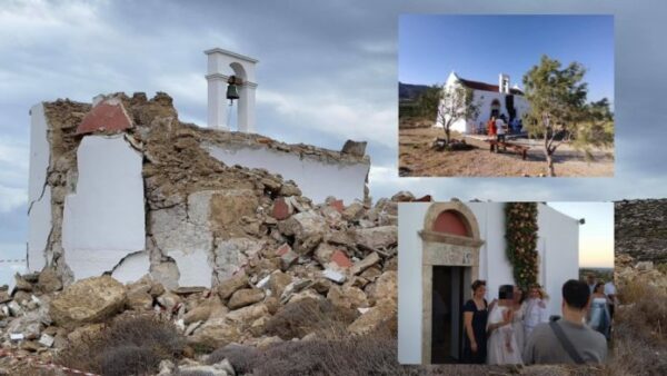 Κρήτη-Το ξωκκλήσι που “φιγούραρε” η Ντέμι Μούρ στην “Χολιγουντιανή” βάφτιση κατέρρευσε από τον σεισμό