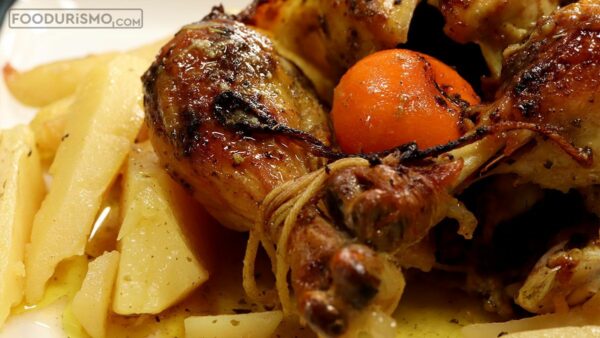 Κοτόπουλο ψητό με τραγανή κρούστα μυρωδικών