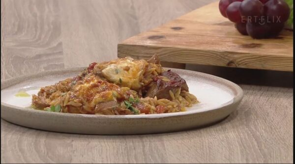 Γιουβέτσι με χτένι και κεφαλογραβιέρα