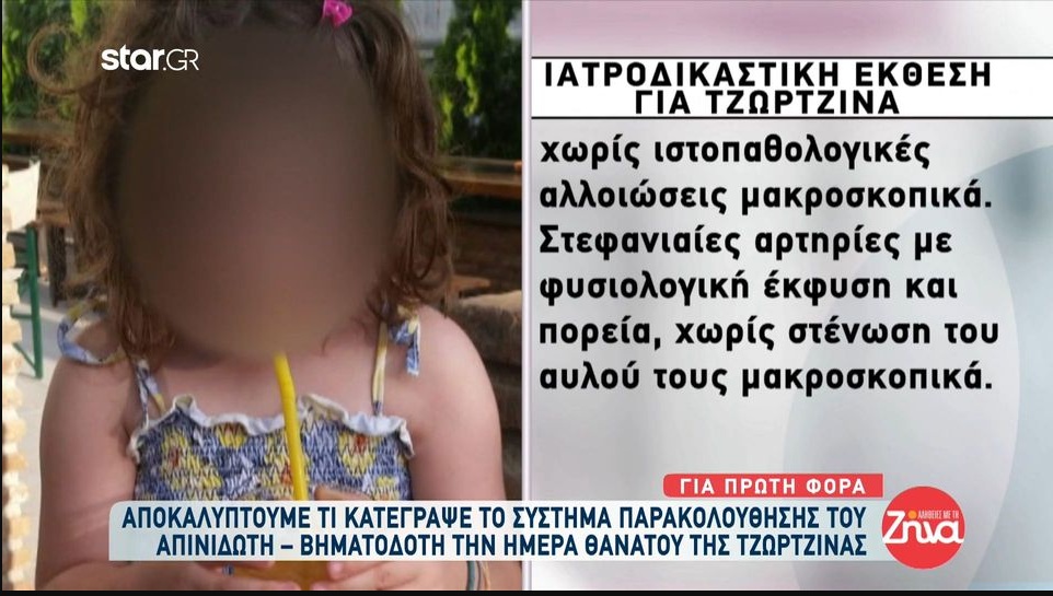 Τι κατέγραψε το σύστημα παρακολούθησης του απινιδωτή – βηματοδότη την ημέρα του θανάτου της Τζωρτζίνας