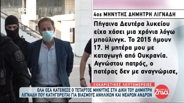Δίκη Λιγνάδη-Σοκάρουν οι καταθέσεις: Μου κατέβασε τα παντελόνια, είχα παγώσει… Είχε πέσει ολόκληρος από πάνω μου…