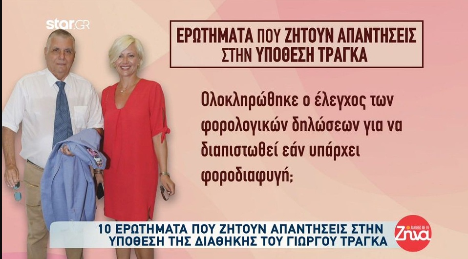 Tα 10 ερωτήματα που ζητούν απαντήσεις στην υπόθεση της διαθήκης του Γιώργου Τράγκα