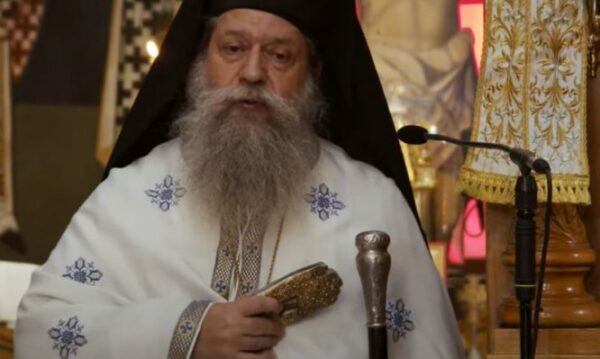 Ο Καθηγούμενος της Ι.Μ. Οσίου Δαυίδ στην Παναγία την Παρηγορήτρια στο Βύρωνα
