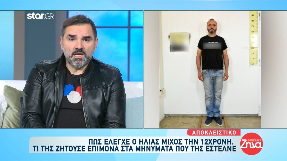 Πώς έλεγχε ο Ηλίας Μίχος την 12χρονη – Τι  ζητούσε επίμονα στα μηνύματα που της έστελνε