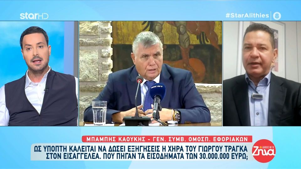 Ως ύποπτη καλείται να δώσει εξηγήσεις η χήρα του Γιώργου Τράγκα στον εισαγγελέα – Από που προέκυψαν τα αδήλωτα εισοδήματα των 30.000.000 ευρώ;