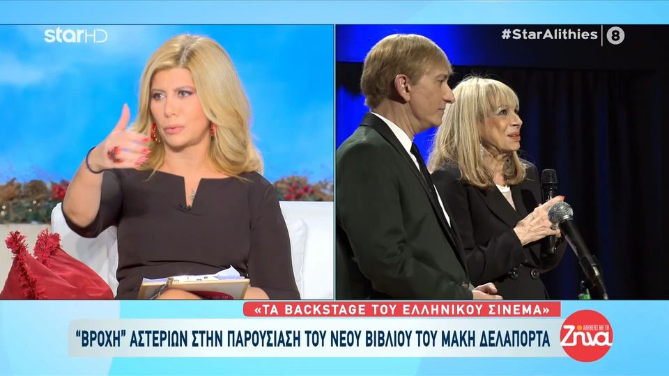 “Βροχή” αστεριών στην παρουσίαση του βιβλίου του Μάκη Δελαπόρτα “Τα backstage του ελληνικού σινεμά”