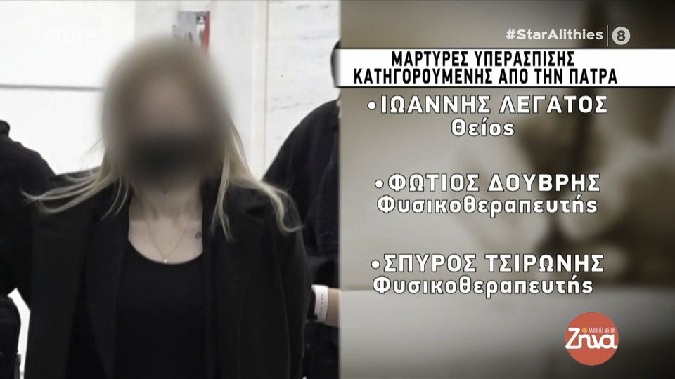 Υπόθεση Πάτρας:  Αυτοί είναι η λίστα  των μαρτύρων υπεράσπισης της κατηγορουμένης μάνας