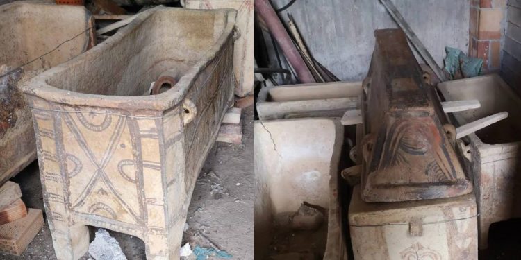 Ηράκλειο: Εξαρθρώθηκε κύκλωμα αρχαιοκαπηλίας – Έξι συλλήψεις – Λάρνακες και αγγεία στην κατοχή τους