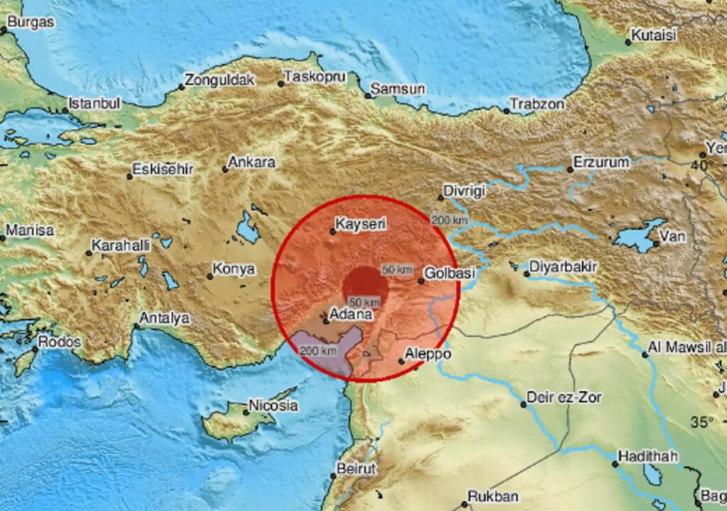 Σεισμός 4,9 Ρίχτερ “ταρακούνησε” τα Άδανα της Τουρκίας
