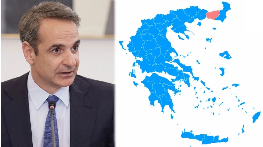 Εκλογές 2023 – Ιστορική νίκη Μητσοτάκη – Πώς βάφτηκε μπλε ο χάρτης όλης της Eλλάδας