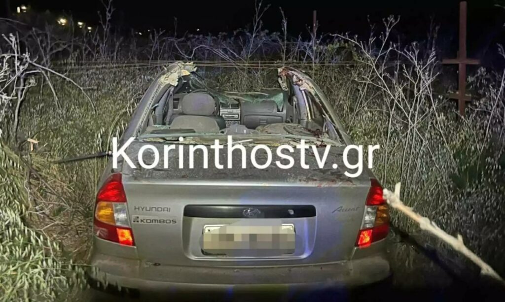 Αυτοκίνητο συγκρούστηκε με άλογο στην Κορινθία! Συγκλονιστικές εικόνες από το τροχαίο