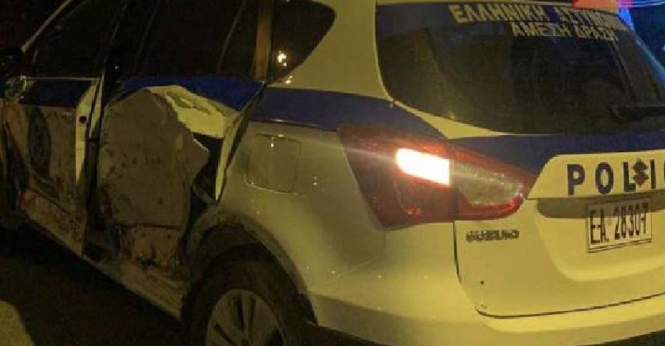 Σοκαριστικό τροχαίο στην Κρήτη: Αγροτικό εμβόλισε περιπολικό- Στο νοσοκομείο δύο αστυνομικοί
