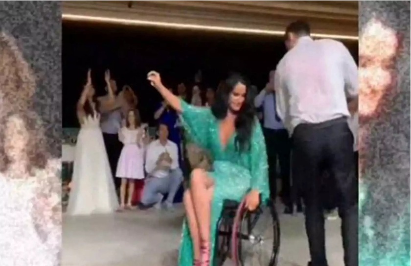 Η Ποθητή χόρεψε μπάλο στον γάμο του αδερφού της από το αναπηρικό αμαξίδιο και ξεσήκωσε τους πάντες!