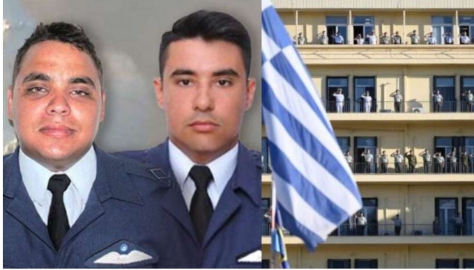 Η Ελλάδα πενθεί-Δάκρυα συγκίνησης στο Πεντάγωνο: Όλοι στα μπαλκόνια, καπέλα στον αέρα, μεσίστια η σημαία προς τιμήν των πιλότων μας