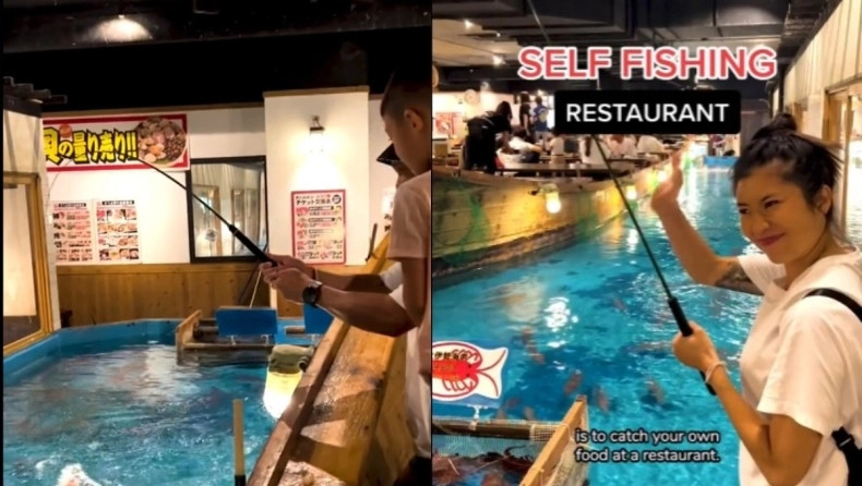 Αυτό είναι το εστιατόριο που πρέπει ο πελάτης να…ψαρέψει το ψάρι που θα φάει!