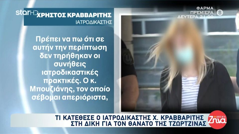 Όσα  κατέθεσε ο ιατροδικαστής, Χρήστος  Κραβαρίτης, στη δίκη για τον θάνατο της Τζωρζίνας: Ο κύριος Ράικος συγκρίνει μήλα με πορτοκάλια