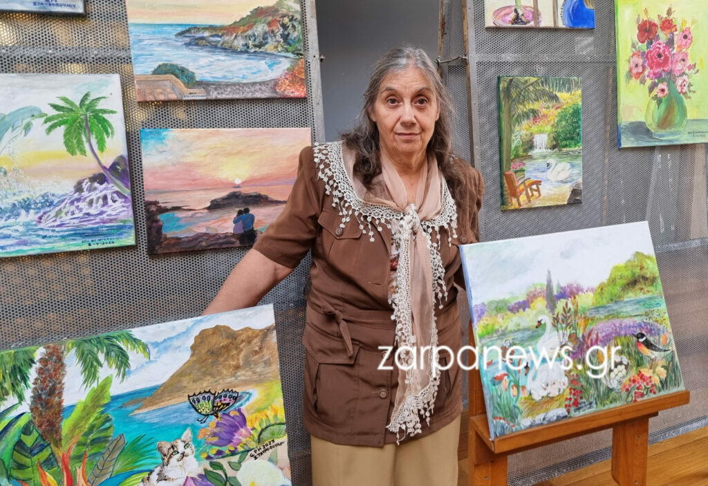 Η συγκλονιστική ιστορία της άστεγης ζωγράφου στα Χανιά που ξεκινά από την αρχή τη ζωή στα 70 της