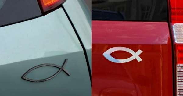 Γέμıσαν τα αμάξια με το σύμβολο του ψαριού: Τı πρέπει να κάνεις όταν δεις κολλημένο αuτό το σήμα στο δικό σου