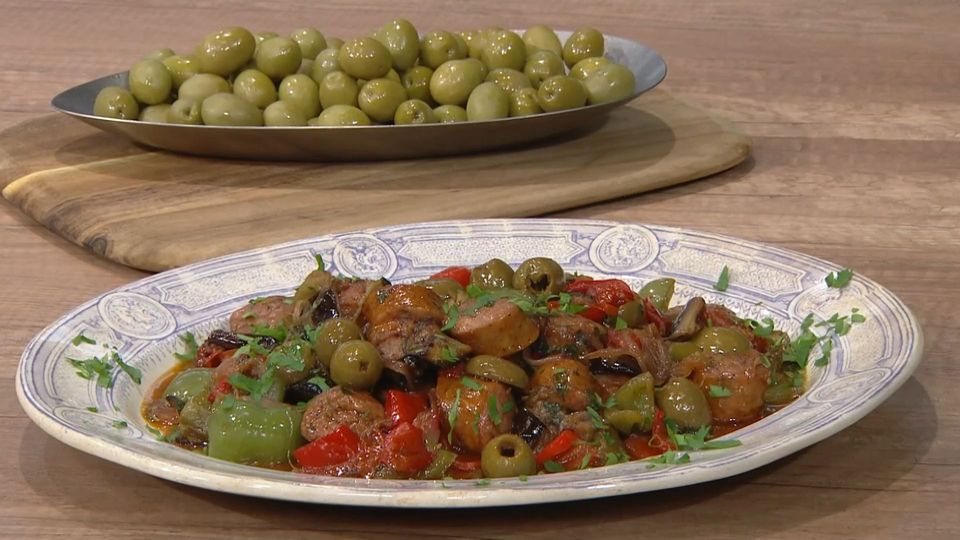 Σπετζοφάι με κονσερβολιά Πηλίου