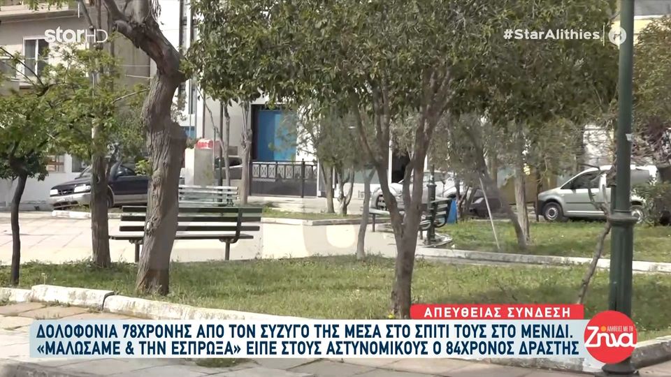 Γυναικοκτονία στο Μενίδι: Νεκρή 78χρονη – «Μαλώσαμε και την έσπρωξα» είπε ο 84χρονος που σκότωσε την σύζυγό του