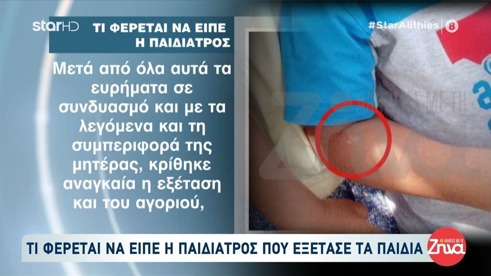 Σοκάρει η έκθεση της παιδιάτρου που εξέτασε τα δυο αδελφάκια στη Λάρισα: Στο αγοράκι διαπιστώθηκαν χρωματισμοί του δέρματος με σκούρο μαρκαδόρο, σχεδόν σε όλη την έκταση των γλουτών, στα γεννητικά όργανα και στα δάχτυλα των κάτω άκρων…