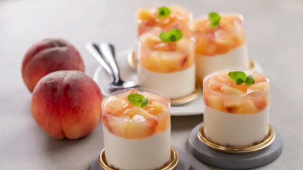 Μους ροδάκινου χωρίς ζάχαρη