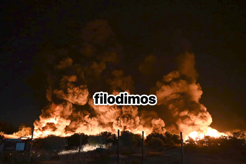 Φωτιά στο Αίγιο: «Κόλαση» σε εργοστάσιο ανακύκλωσης – Ήχησε το 112 «Παραμείνετε σε εσωτερικούς χώρους»