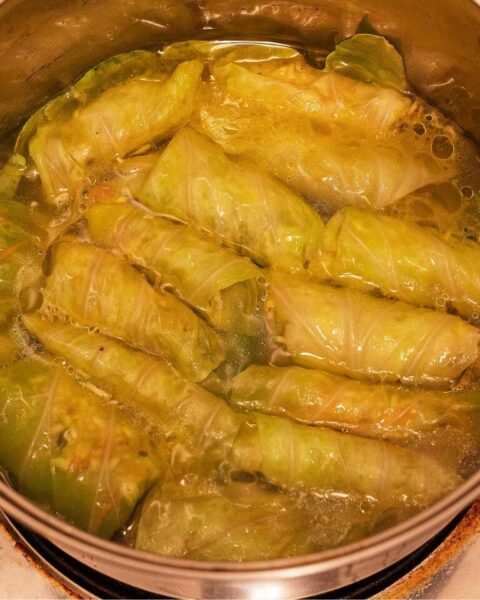 Λαχανοντολμάδες λαδεροί