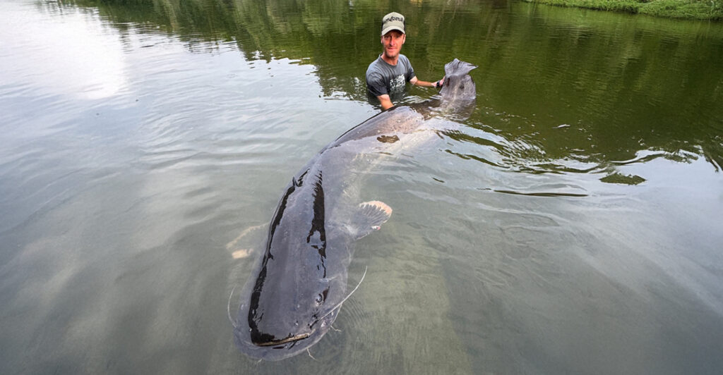 Ψαράς έβγαλε γατόψαρο μήκους 2,68 μέτρων μετά από μάχη 50 λεπτών – Δείτε φωτογραφίες