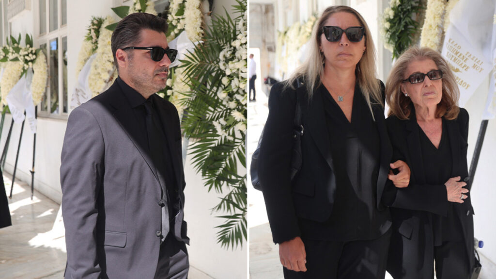 Δημήτρης Κωνσταντάρας: Το τελευταίο αντίο στον δημοσιογράφο – Συγκινημένοι η σύζυγος και τα παιδιά του