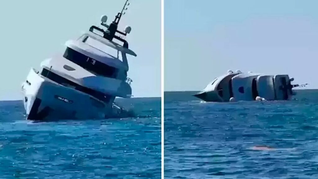 Υπερπολυτελές γιοτ αξίας 800 χιλιάδων ευρώ βυθίστηκε μετά την καθέλκυσή του- Βίντεο ντοκουμέντο