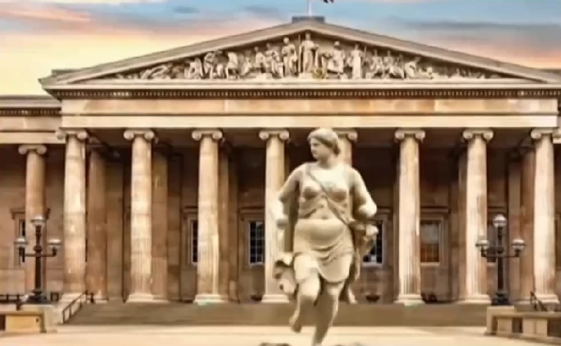 Η «απόδραση» της Καρυάτιδας από το Βρετανικό Μουσείο: Το AI βίντεο που συγκινεί – «Για αιώνες, στεκόμουν μόνη. Τώρα, είμαι στο σπίτι μου»