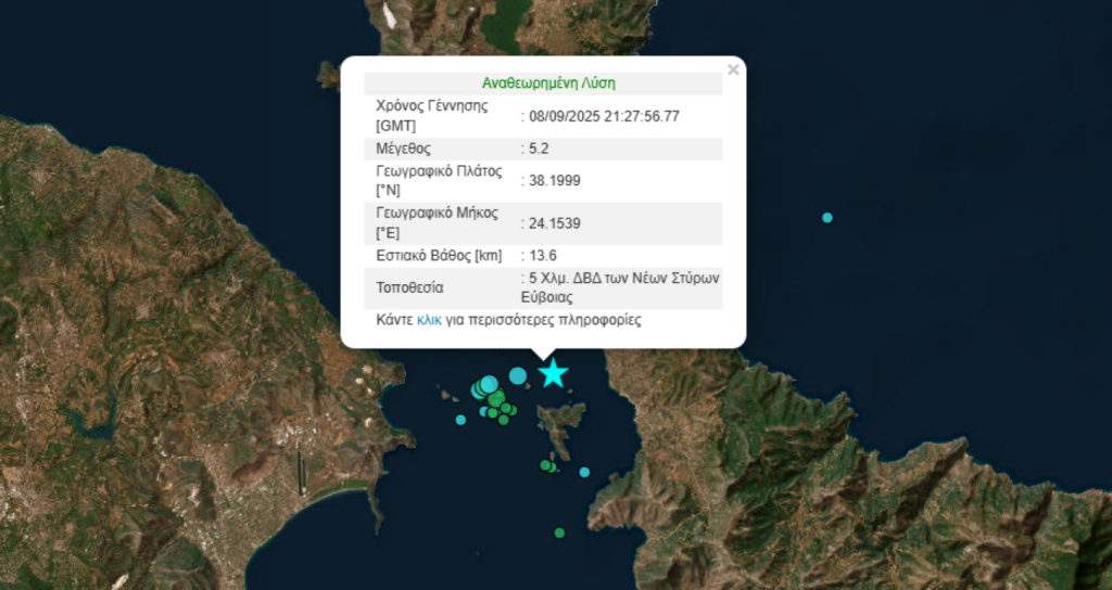 Σεισμός στην Εύβοια: Τι λένε 3 σεισμολόγοι για τα 5,2 Ρίχτερ – Πιθανός μετασεισμός έως και 4R, δεν φαίνεται ενεργοποίηση άλλου ρήγματος