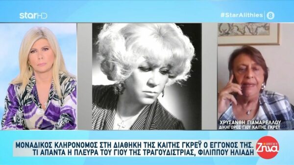 Μοναδικός κληρονόμος της  Καίτης Γκρέυ ο εγγονός της-Δικηγόρος γιου Καίτης Γκρέυ: Μου είπαν πως η  μάρτυρας που εξετάστηκε και βεβαίωσε το γνήσιο της υπογραφής ήταν η παραδουλεύτρα…