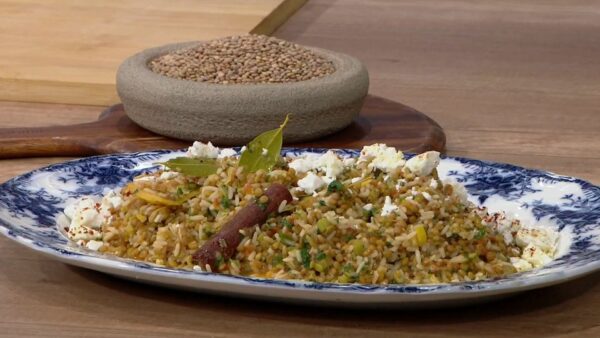 Φακόρυζο με φακές Εγκλουβής