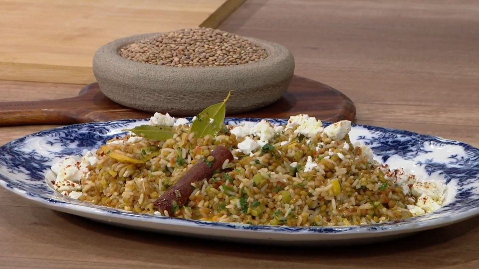 Φακόρυζο με φακές Εγκλουβής